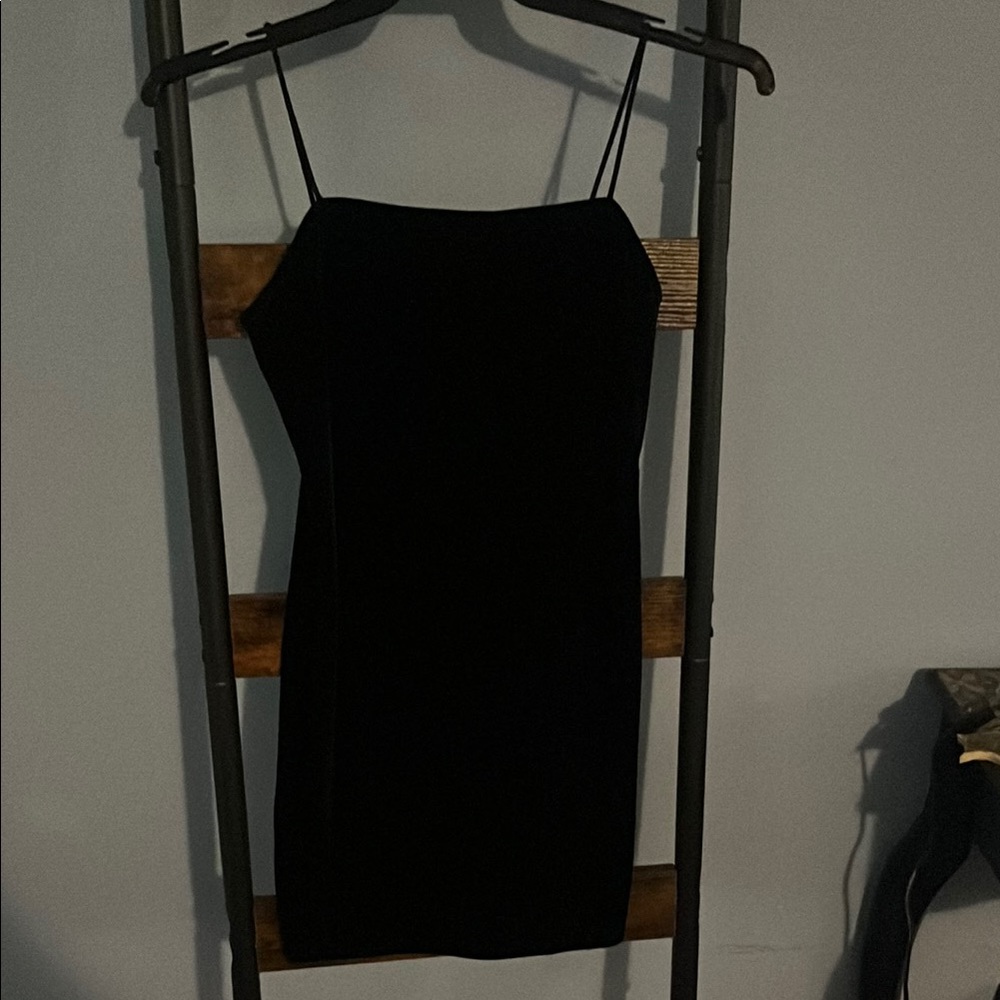 SHEIN Chic Black Strappy Mini Dress